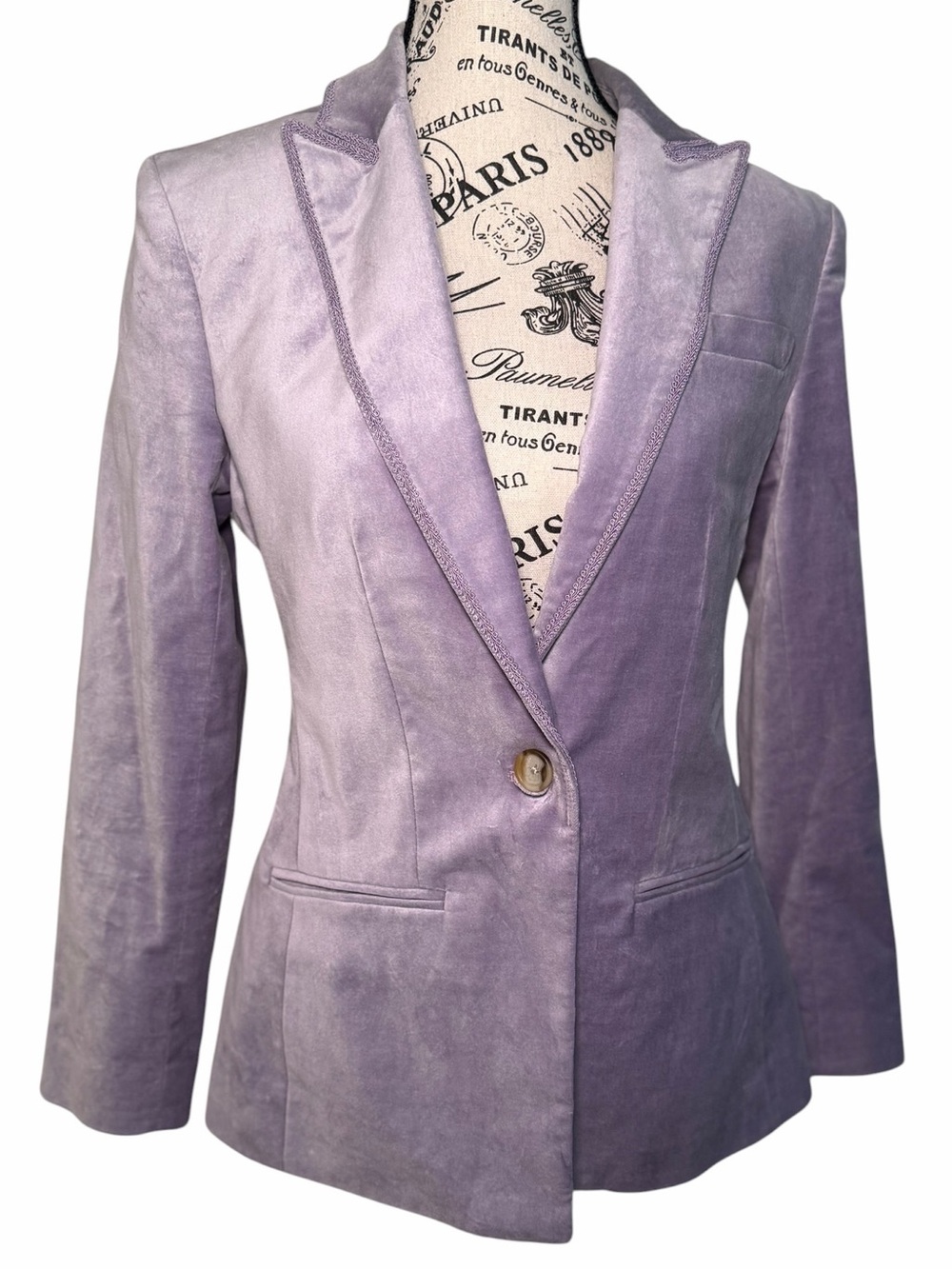 J. Crew Lilac Lavender Velvet Blazer Brand New!